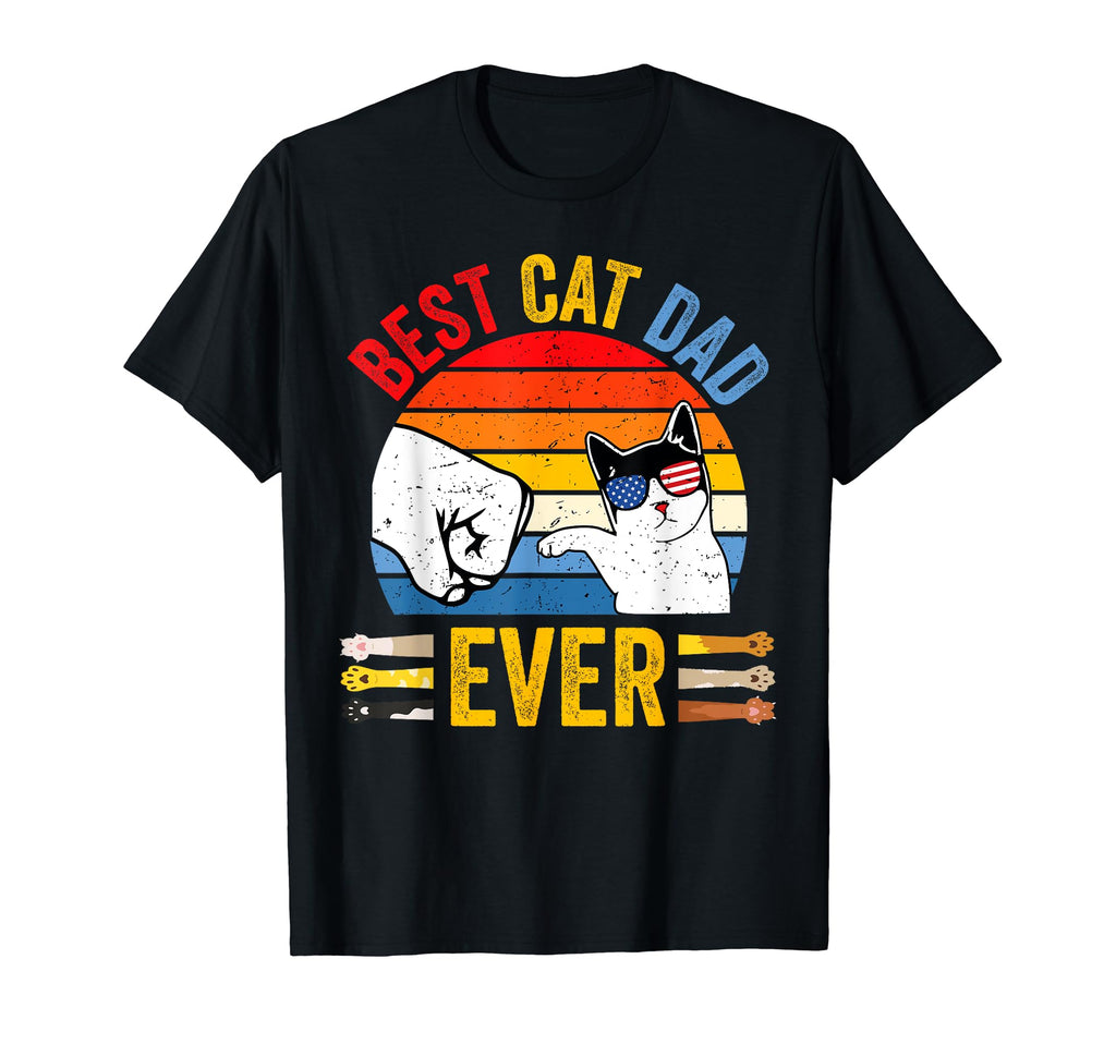 Best Cat Dad Ever Cat Lover Funny T-Shirt - Streetwear Style Unisex - T-Shirt, Sweatshirt, Hoodie