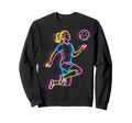 Colorful Funny Soccer Fan Dad Sweatshirt - Casual Everyday Wear for Adults - T-Shirt, Sweatshirt, Hoodie