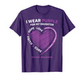I Wear Purple My Daughter Mom Dad T-Shirt - Novelty Apparel for Adults - T-Shirt, Sweatshirt, Hoodie