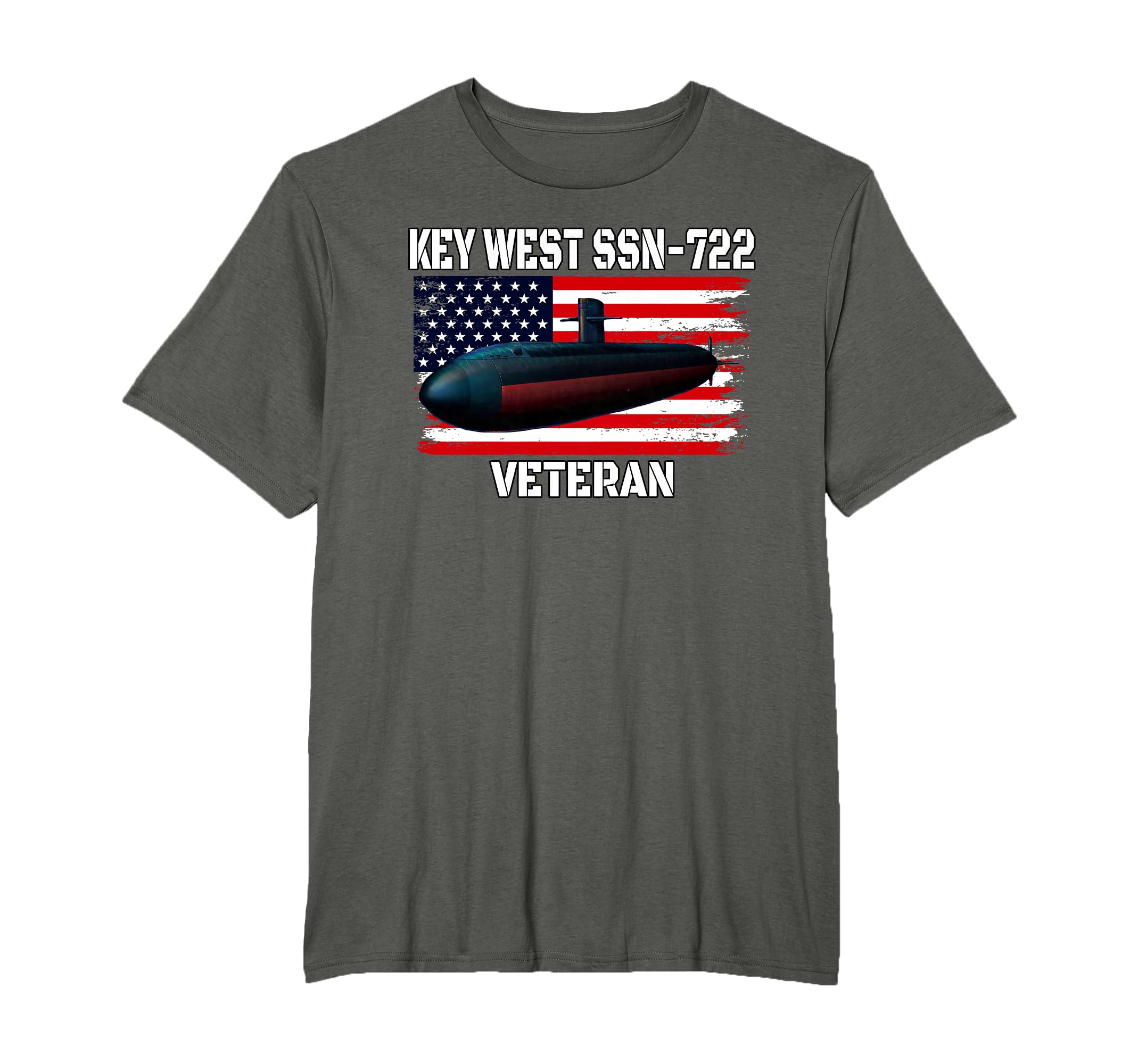 Submarine Uss Key West Ssn 722 T-Shirt - Casual Everyday Wear Unisex - T-Shirt, Sweatshirt, Hoodie