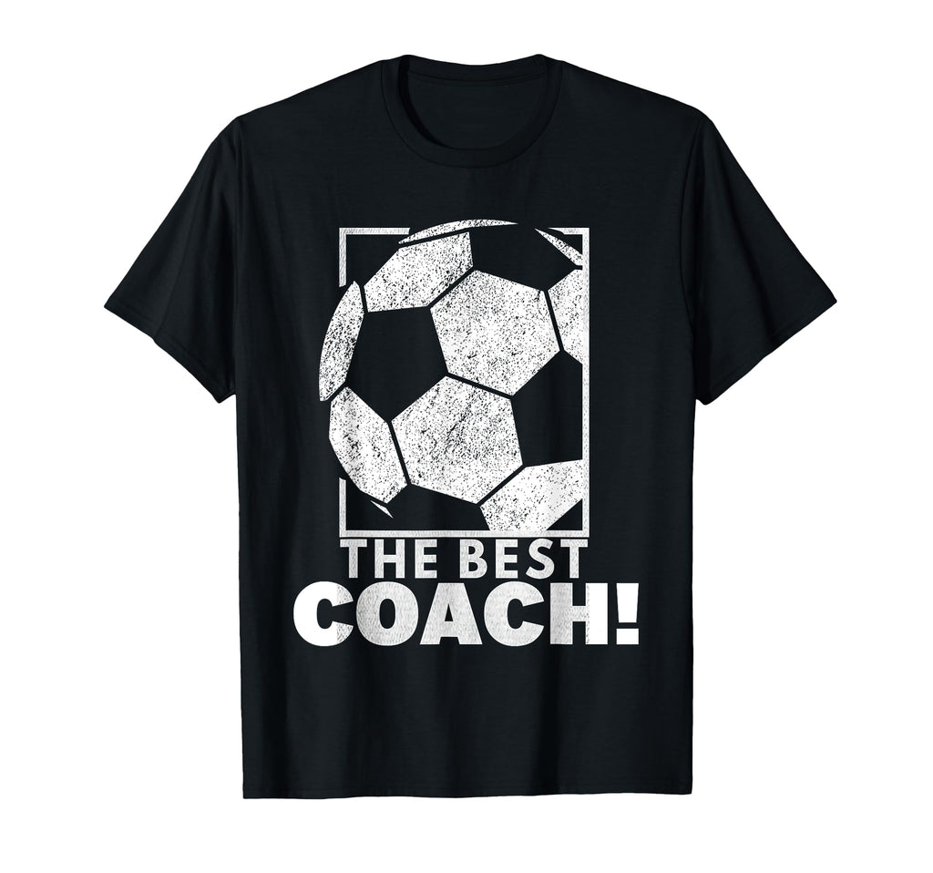 Best Soccer Coach Soccer Ball T-Shirt - Fun Novelty Design Men Women - T-Shirt, Sweatshirt, Hoodie