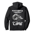 Father Son Best Friends Life Matching Hoodie - Casual Everyday Wear Unisex - T-Shirt, Sweatshirt, Hoodie