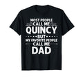 Quincy Gift Name Funny Fathers Day T-Shirt - Minimalist Print for Adults - T-Shirt, Sweatshirt, Hoodie