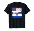 Half Salvadoran Flag El Salvador Usa T-Shirt - Novelty Apparel Men Women - T-Shirt, Sweatshirt, Hoodie