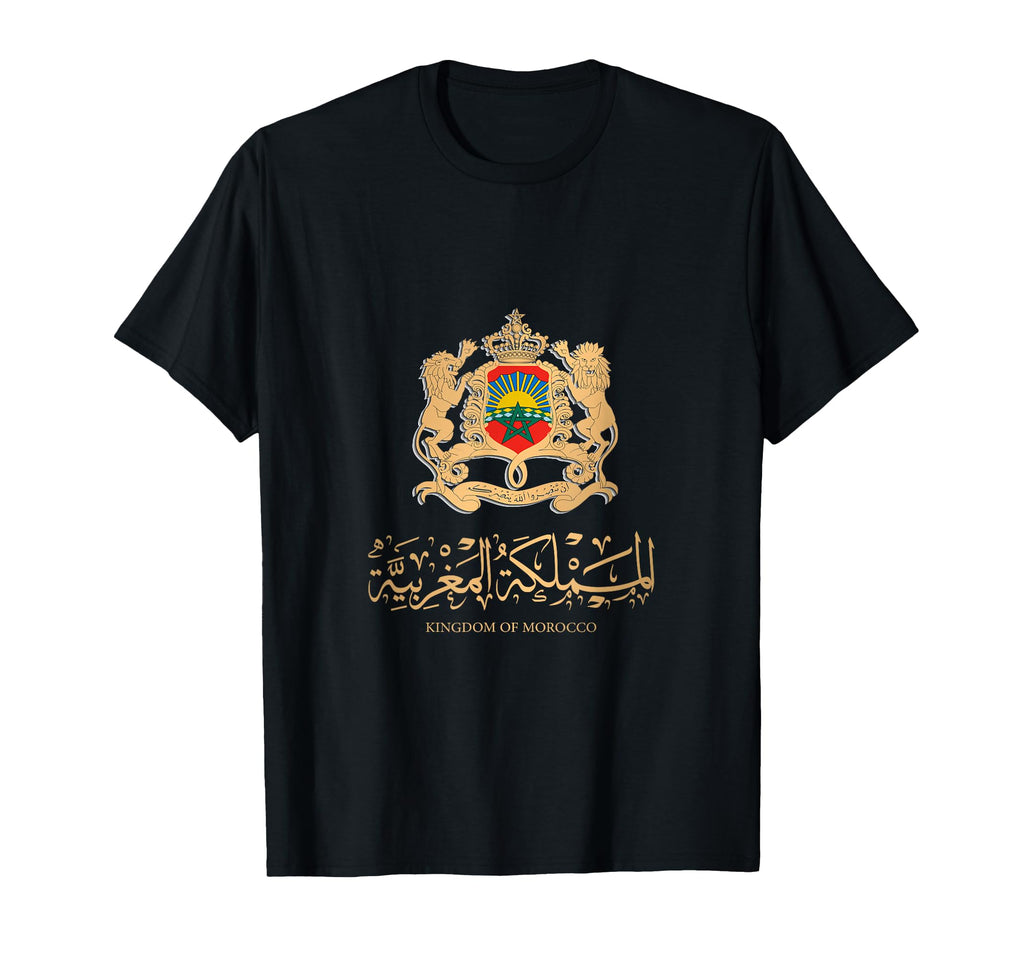 Golden Emblem Kingdom Morocco Morocco Flag T-Shirt - Graphic Print Unisex - T-Shirt, Sweatshirt, Hoodie