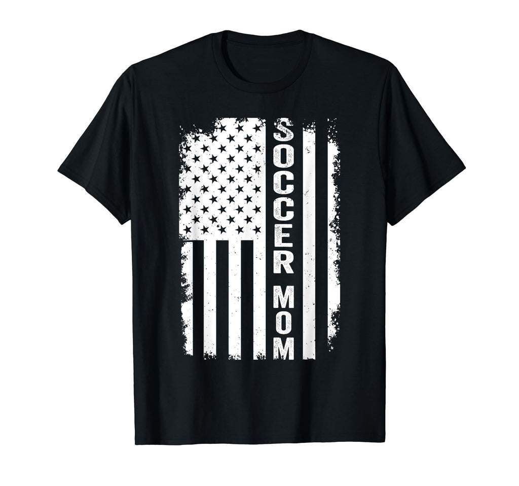 Soccer Mom Soccer Mama Usa Flag Mom T-Shirt - Minimalist Print Men Women - T-Shirt, Sweatshirt, Hoodie