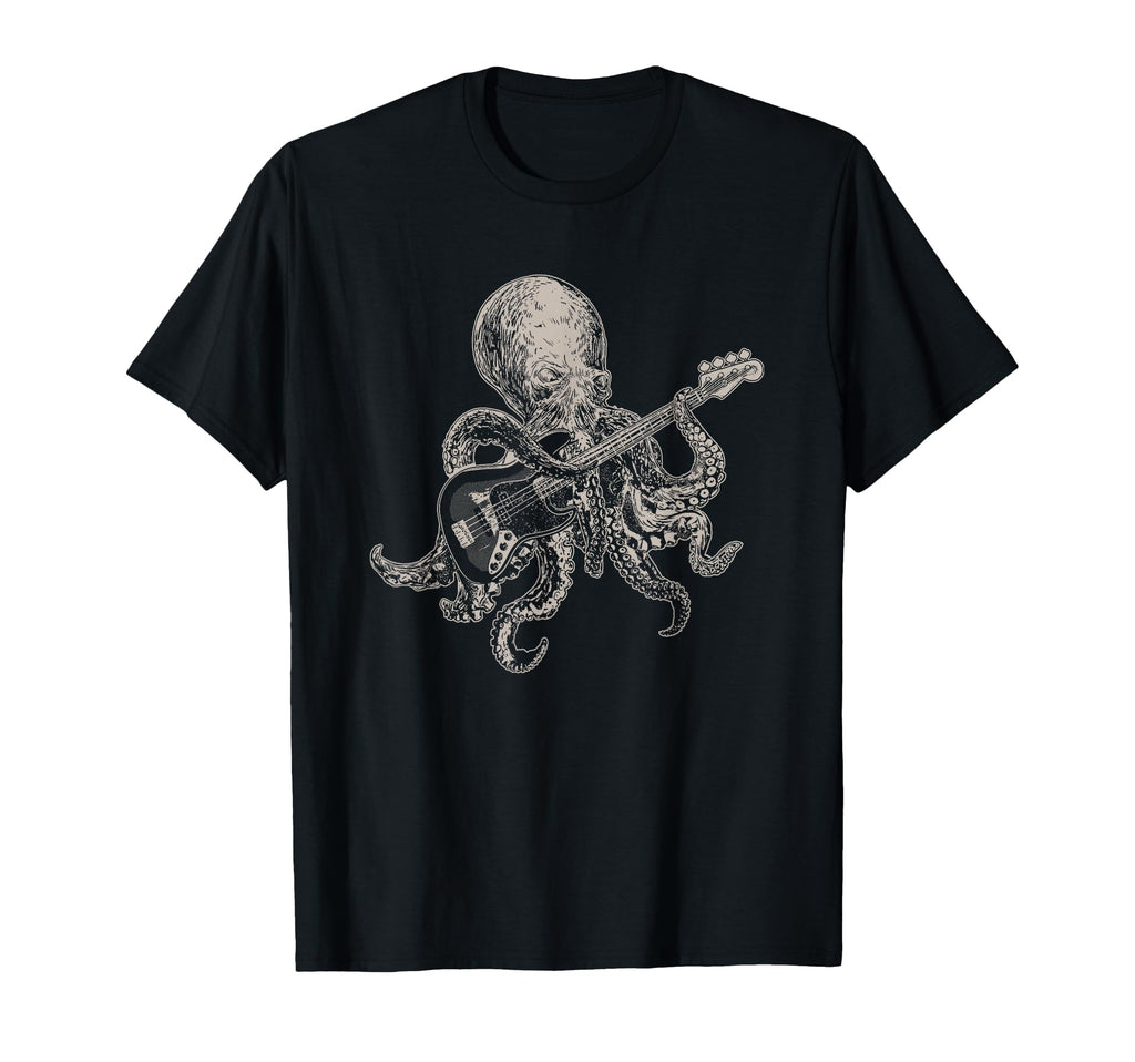 Bassist Octopus Bass Player Animal T-Shirt - Trendy Graphic Men Women - T-Shirt, Sweatshirt, Hoodie