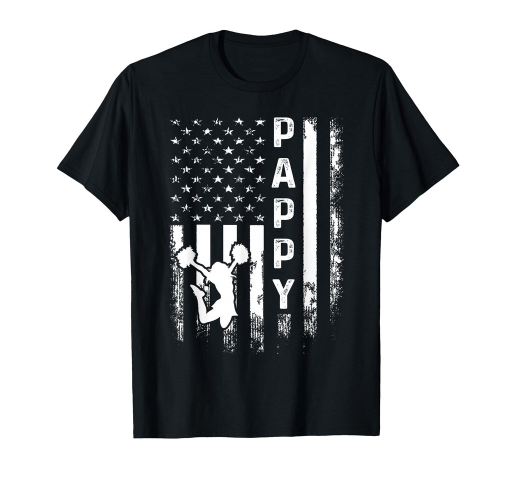 Cheerleader Cheer Pappy America Flag T-Shirt - Aesthetic Graphic Men Women - T-Shirt, Sweatshirt, Hoodie