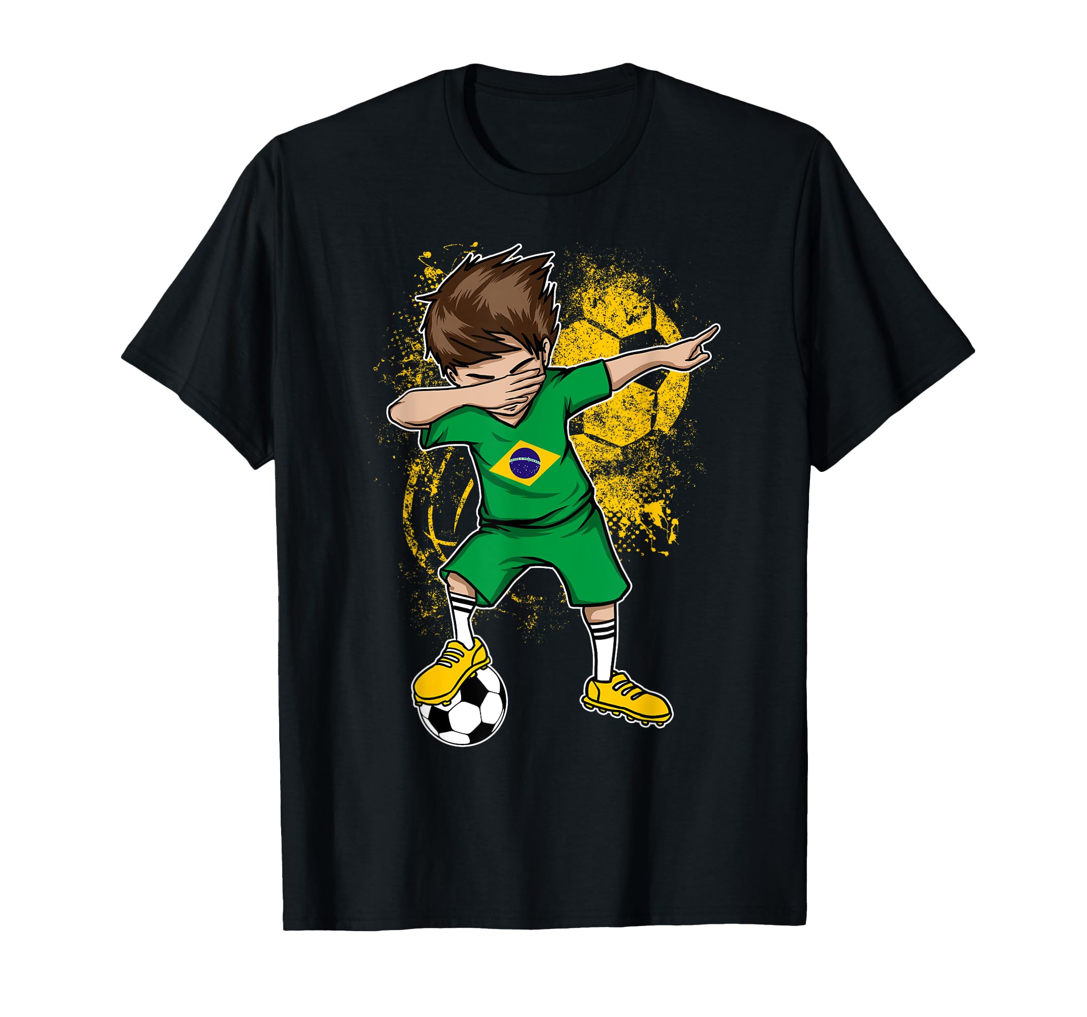 Dabbing Brazil Soccer Jersey Brasil T-Shirt - Streetwear Style for Adults - T-Shirt, Sweatshirt, Hoodie