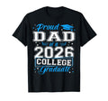 Proud Dad 2026 Graduate College Graduation T-Shirt - Novelty Apparel Unisex - T-Shirt, Sweatshirt, Hoodie