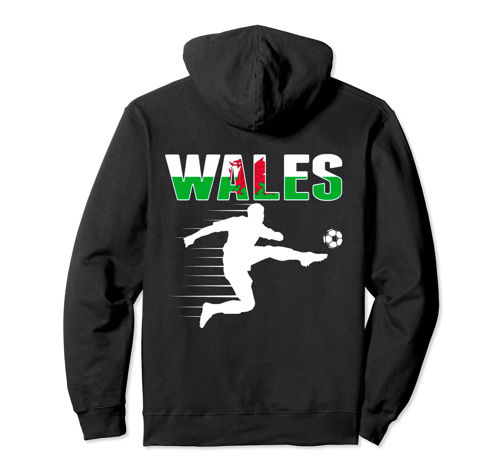 Wales Soccer Fans Jersey Proud Hoodie - Fun Novelty Design for Adults - T-Shirt, Sweatshirt, Hoodie
