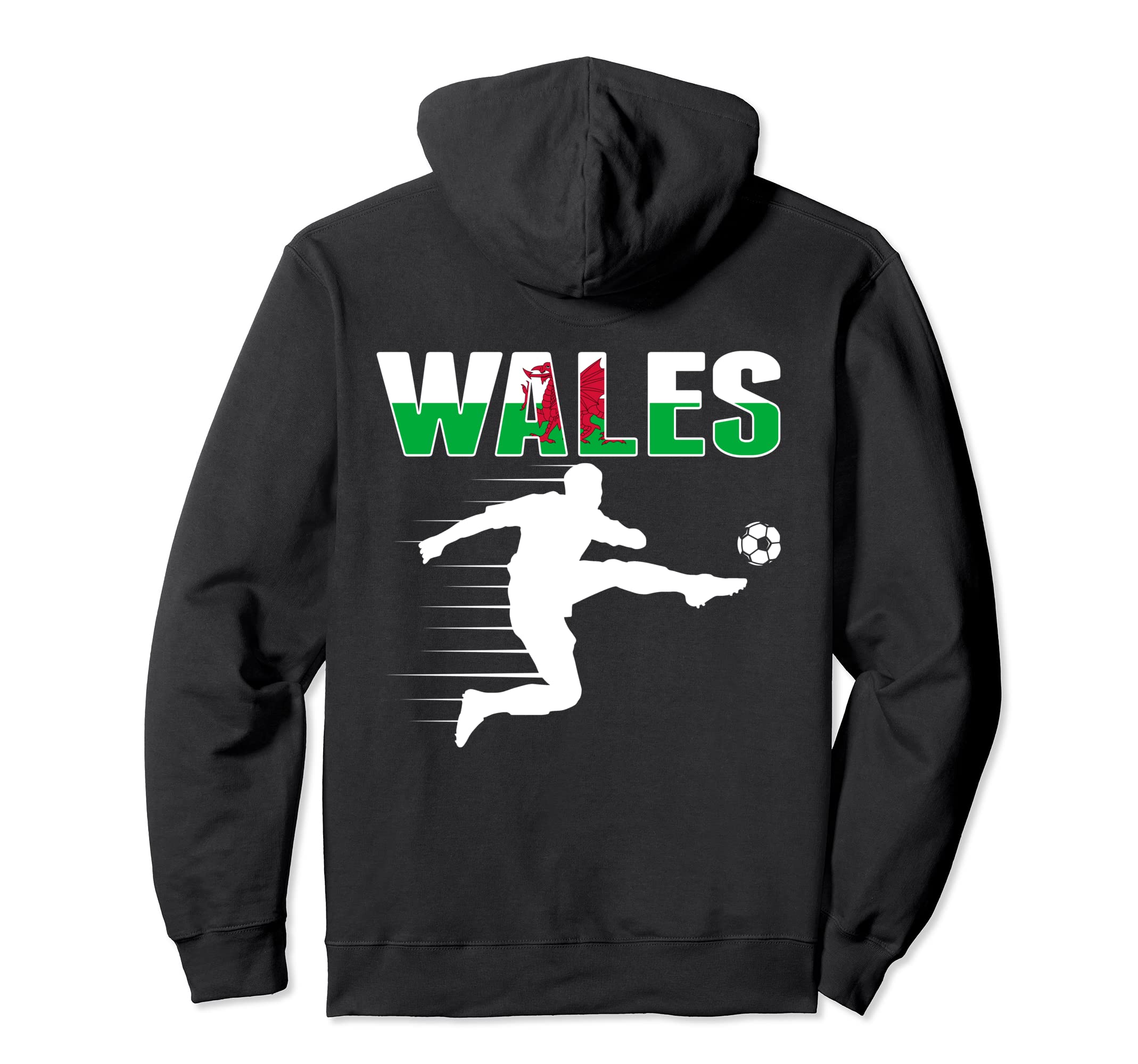 Wales Soccer Fans Jersey Proud Hoodie - Fun Novelty Design for Adults - T-Shirt, Sweatshirt, Hoodie