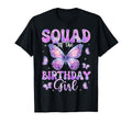 Squad Birthday Butterfly Family T-Shirt - Aesthetic Graphic Men Women - T-Shirt, Sweatshirt, Hoodie