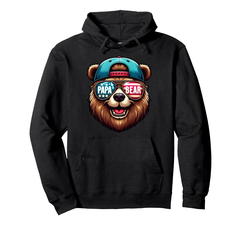 Papa Bear Gifts Funny Birthday Fun Hoodie - Casual Everyday Wear Men Women - T-Shirt, Sweatshirt, Hoodie