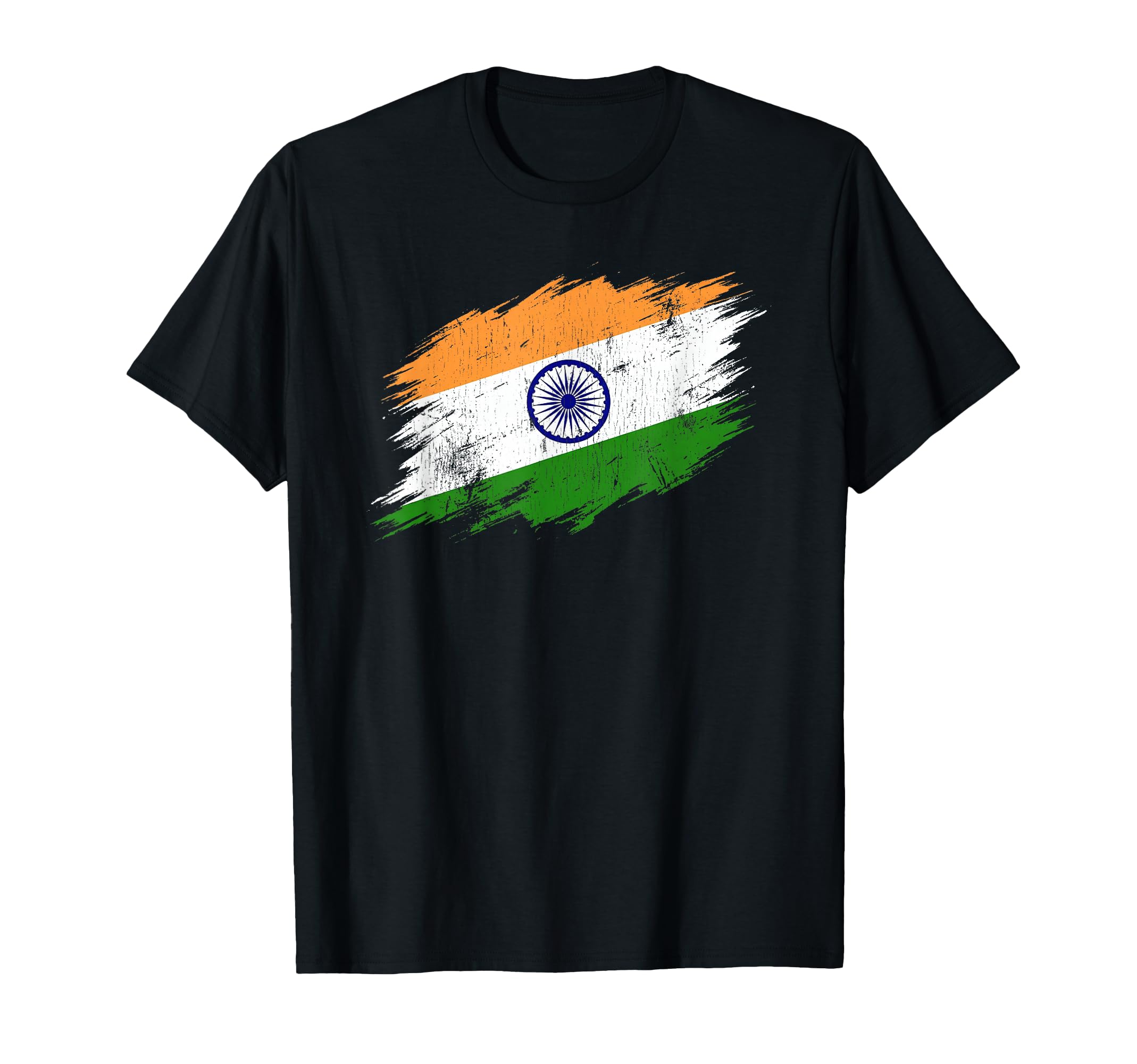 India Soccer Fan Tattered Indian Flag T-Shirt - Custom Art Print Unisex - T-Shirt, Sweatshirt, Hoodie