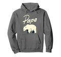 Papa Bear Fun Polar Bear Daddy Fathers Hoodie - Novelty Apparel Men Women - T-Shirt, Sweatshirt, Hoodie