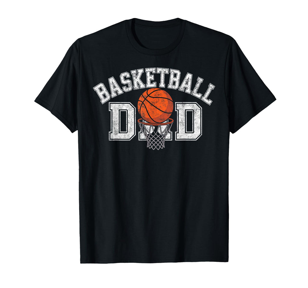 Basketball Player Dad Father Hoops T-Shirt - Minimalist Print for Adults - T-Shirt, Sweatshirt, Hoodie