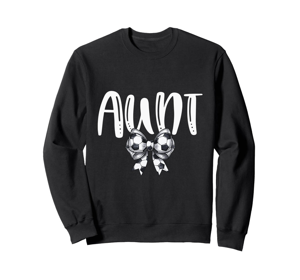 Coquette Soccer Aunt Spirit Sweatshirt - Aesthetic Graphic for Adults - T-Shirt, Sweatshirt, Hoodie
