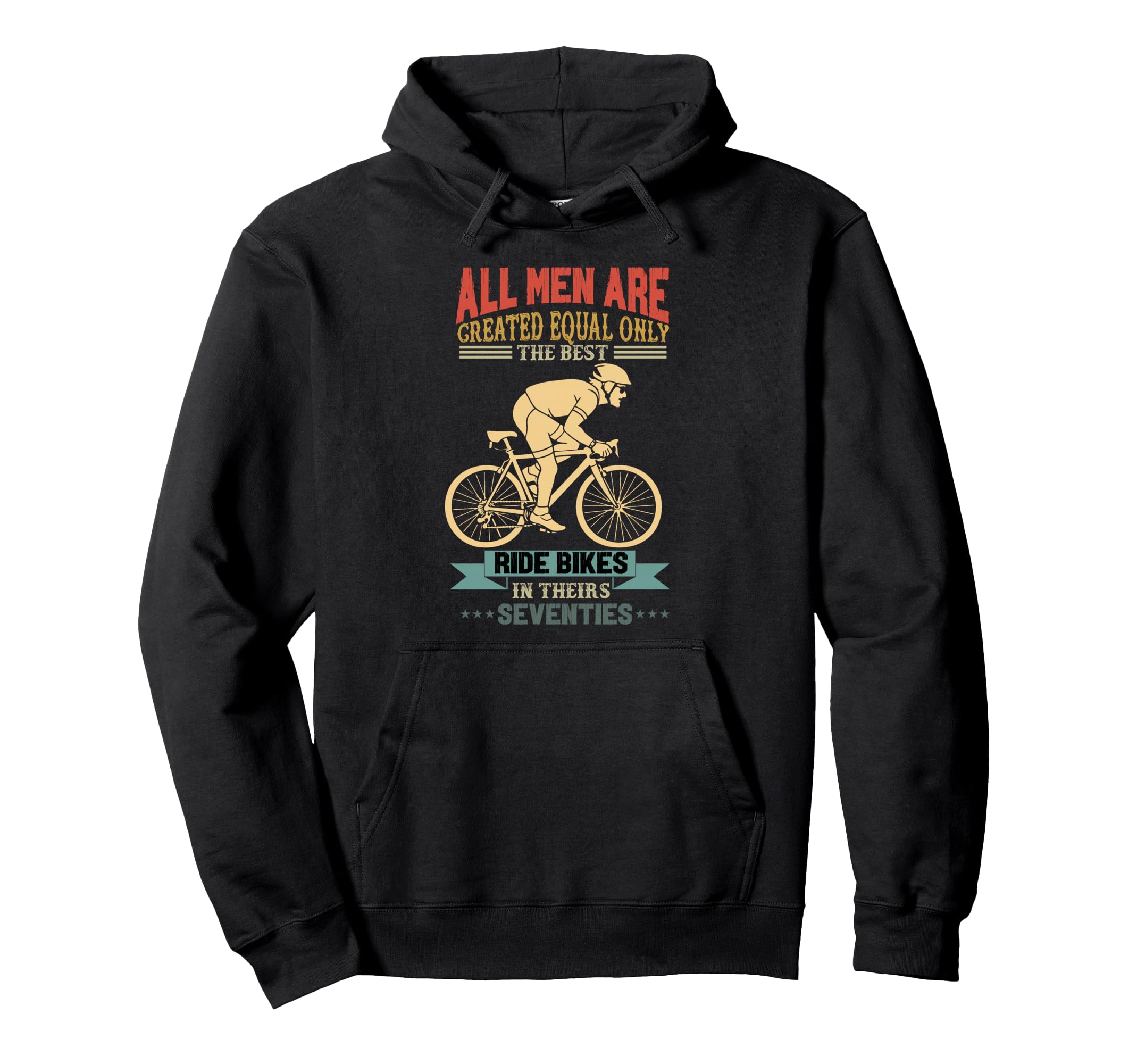 All Are Created Equal Biking Cyclist Hoodie - Minimalist Print for Adults - T-Shirt, Sweatshirt, Hoodie