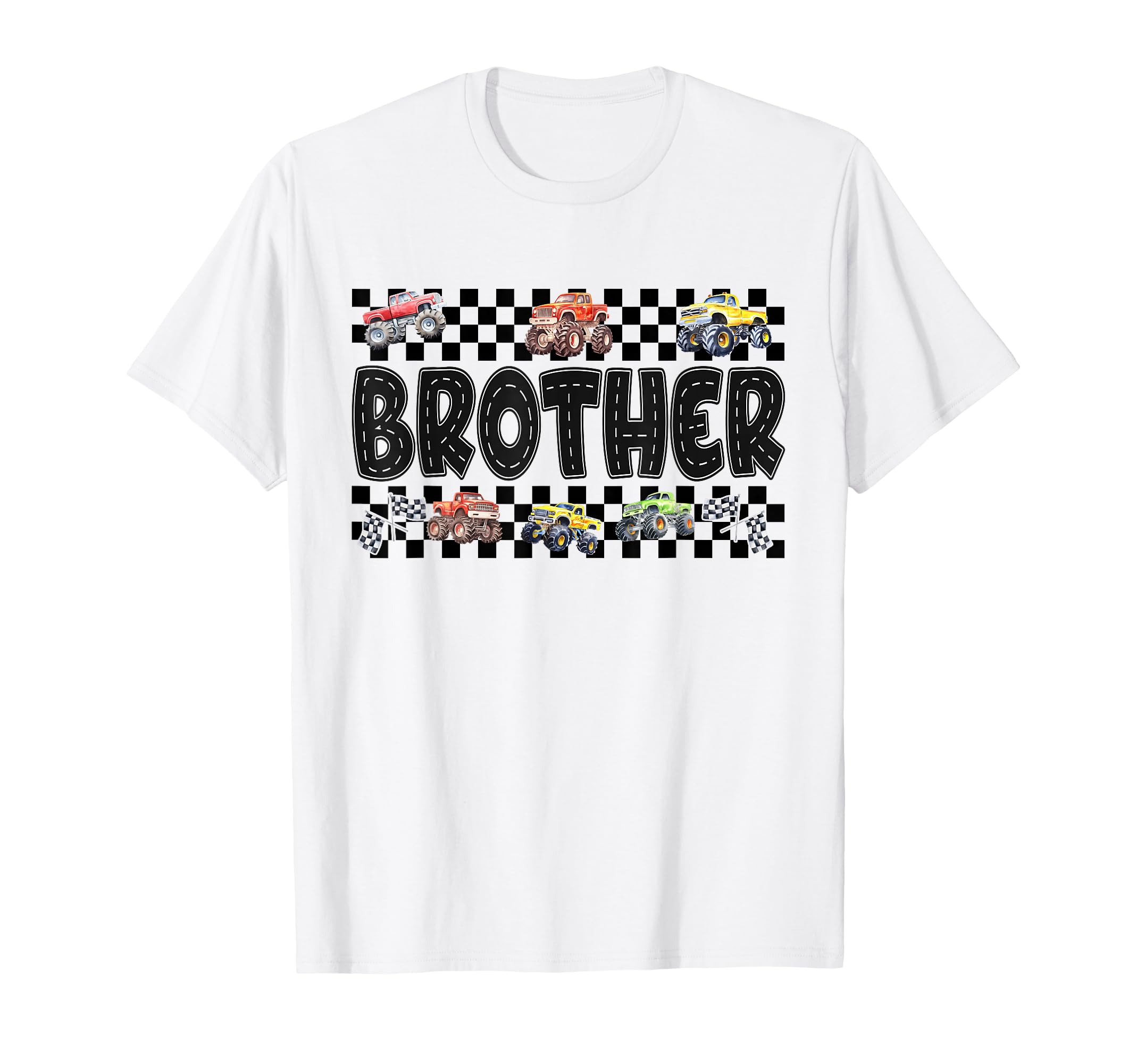 Brother Monster Truck Family Crew T-Shirt - Trendy Graphic for Adults - T-Shirt, Sweatshirt, Hoodie