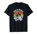 Mens Life Is Better Black Tricolor T-Shirt - Custom Art Print Men Women - T-Shirt, Sweatshirt, Hoodie