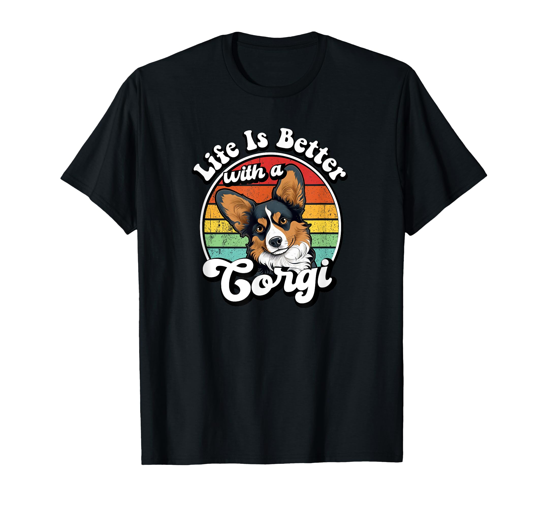 Mens Life Is Better Black Tricolor T-Shirt - Custom Art Print Men Women - T-Shirt, Sweatshirt, Hoodie