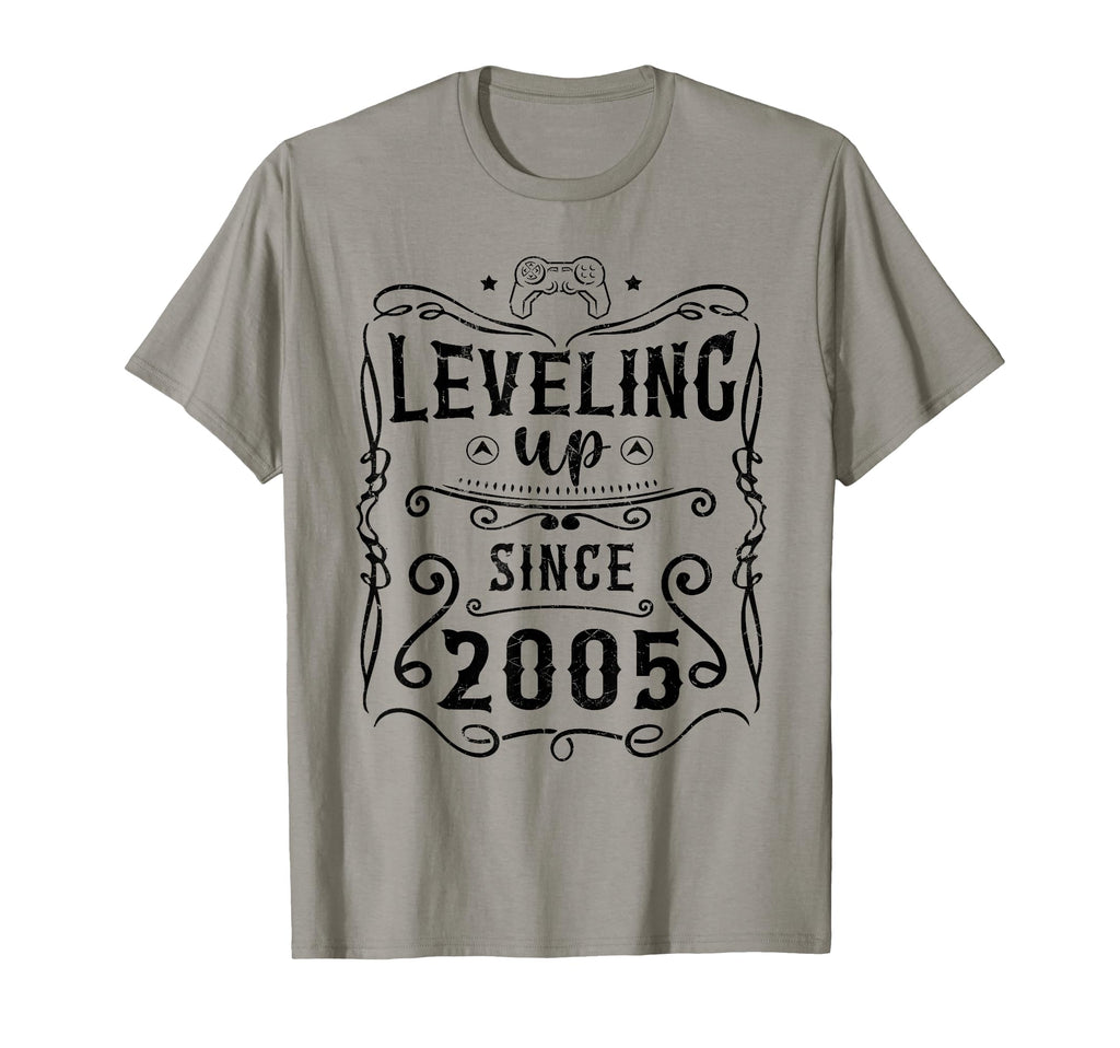 Born 2005 Leveling Up Since 2005 T-Shirt - Streetwear Style for Adults - T-Shirt, Sweatshirt, Hoodie