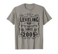 Born 2005 Leveling Up Since 2005 T-Shirt - Streetwear Style for Adults - T-Shirt, Sweatshirt, Hoodie