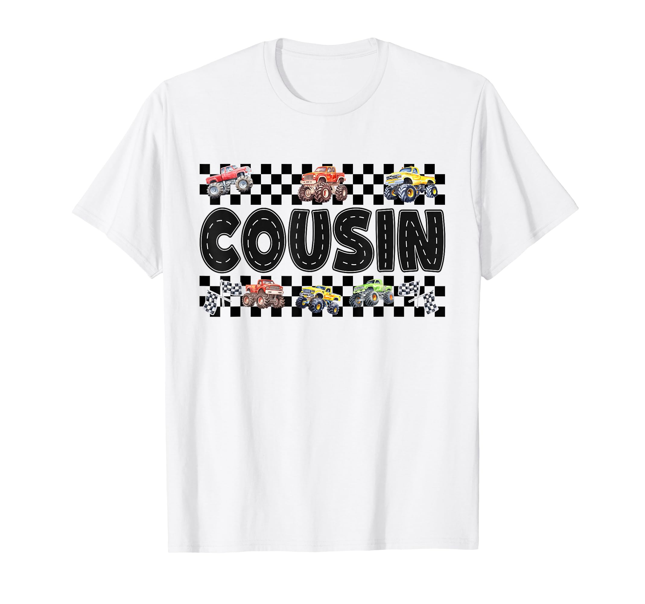 Cousin Monster Truck Family Crew T-Shirt - Streetwear Style for Adults - T-Shirt, Sweatshirt, Hoodie