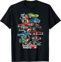 Car Madness! Muscle Cars, Classic and Hotrods Cartoon - Adult & Kids T-Shirts, Sweatshirts & Hoodies apparel design preview 1