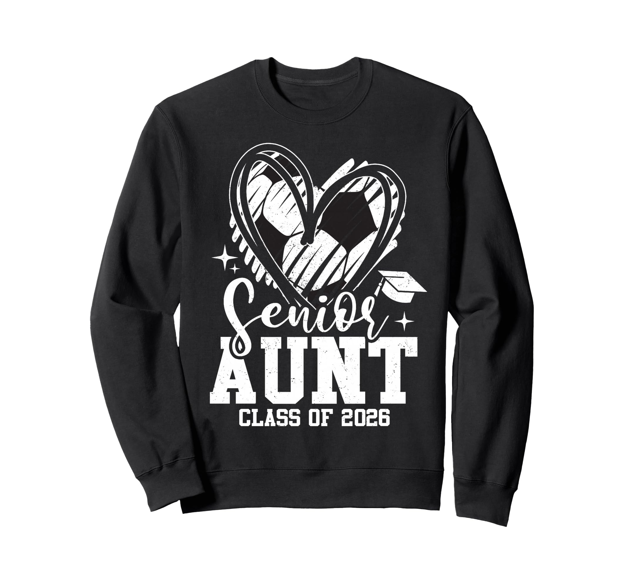 Senior Aunt Class 2026 Soccer Sweatshirt - Graphic Print for Adults - T-Shirt, Sweatshirt, Hoodie