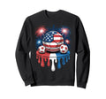 Ice Cream Drip Game American Sweatshirt - Fun Novelty Design for Adults - T-Shirt, Sweatshirt, Hoodie