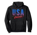 Trendy Usa Soccer Hoodie - Minimalist Print Unisex - T-Shirt, Sweatshirt, Hoodie