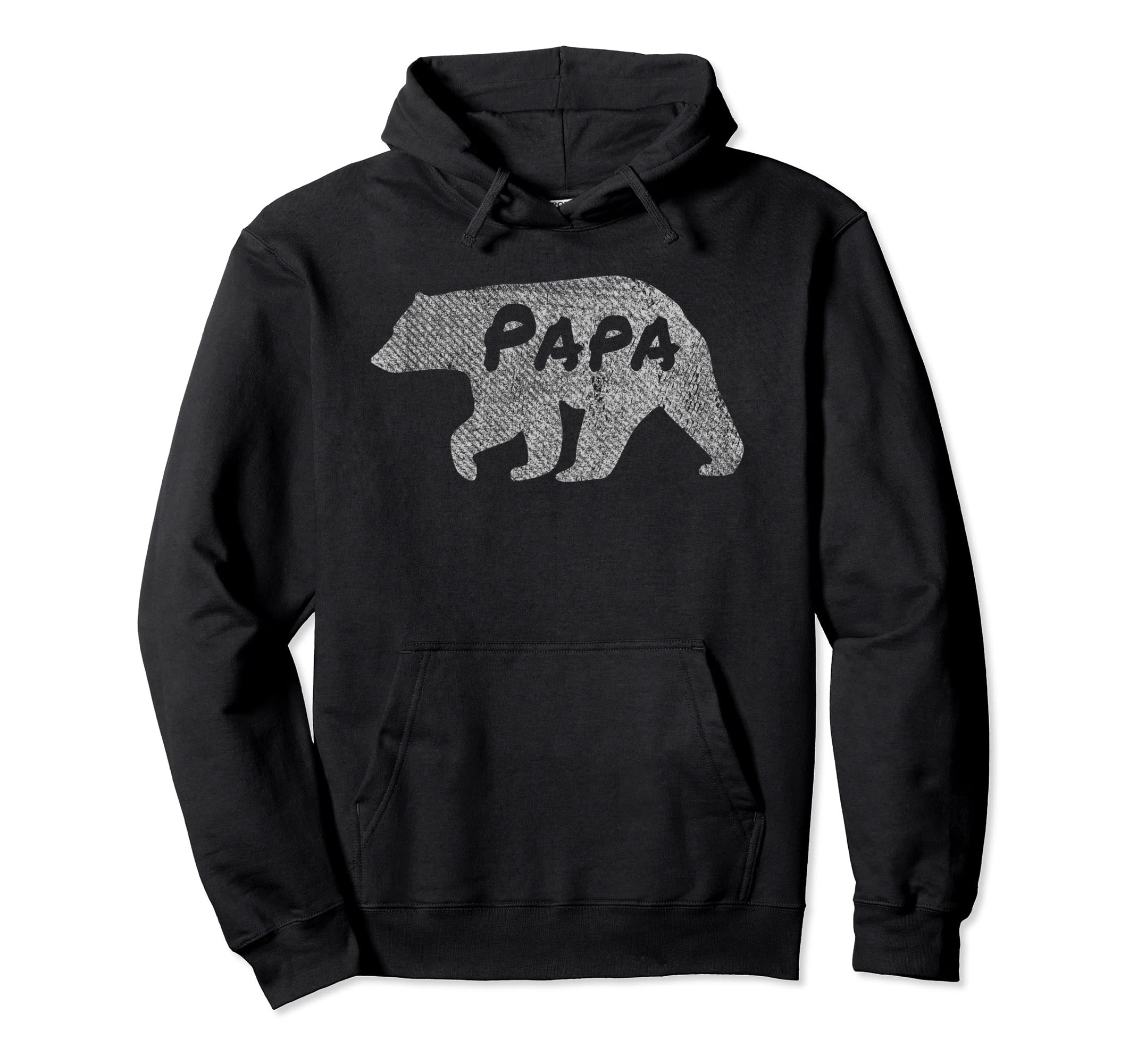 Papa Bear Distressed Usa Black Bear Hoodie - Aesthetic Graphic for Adults - T-Shirt, Sweatshirt, Hoodie