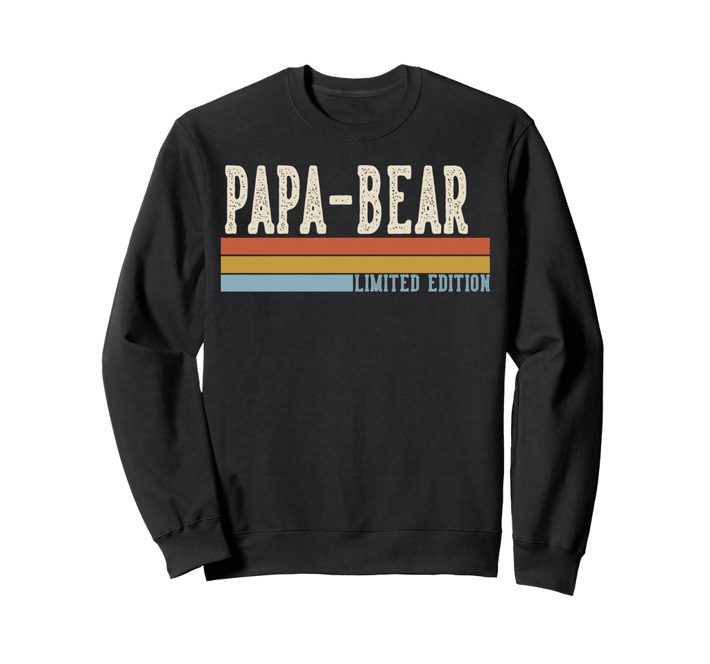 Papa Bear Grandpa Fathers Day Sweatshirt - Unique Graphic Unisex - T-Shirt, Sweatshirt, Hoodie