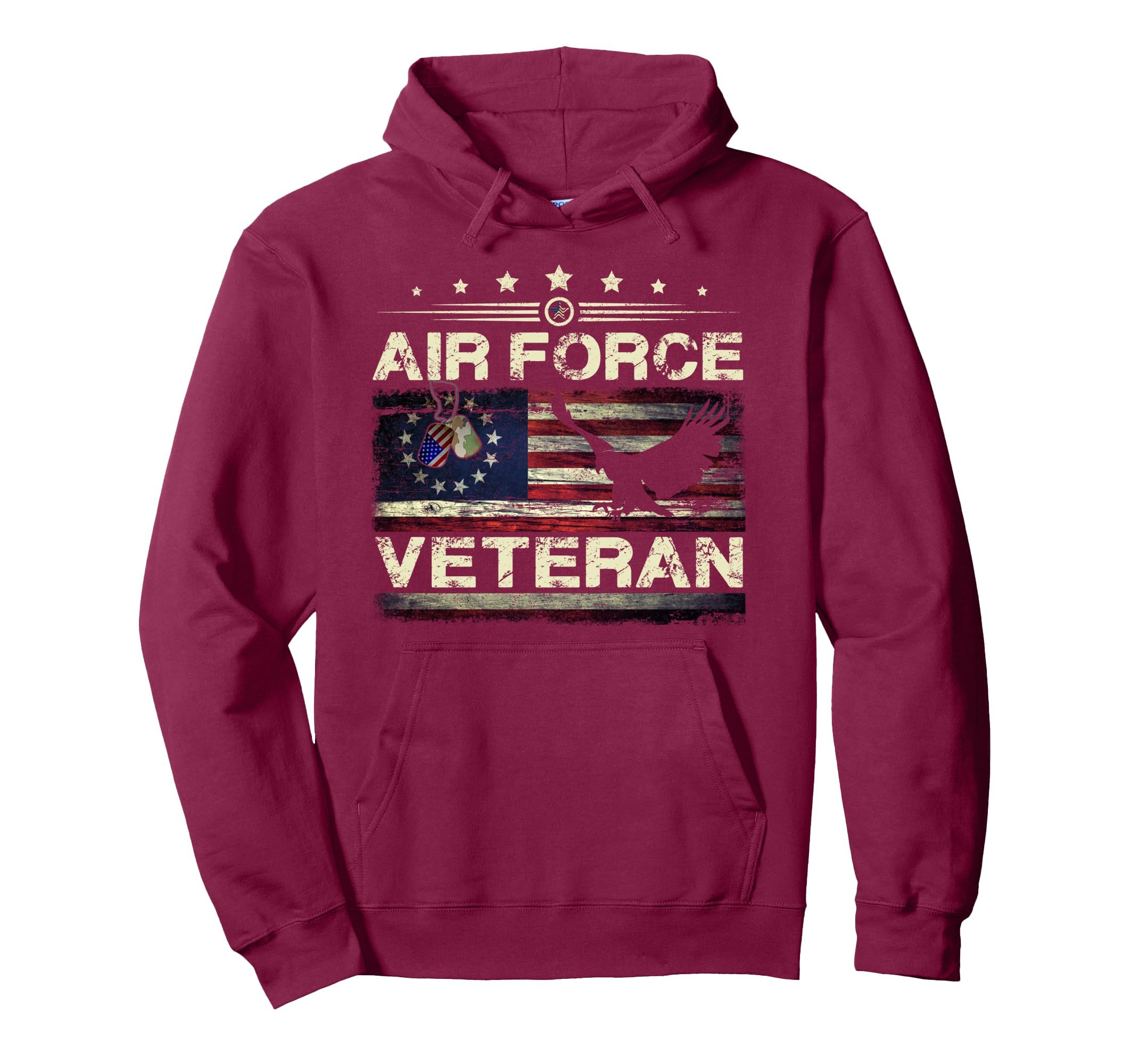 Veteran Us Air Force American Betsy Ross Hoodie - Streetwear Style Unisex - T-Shirt, Sweatshirt, Hoodie