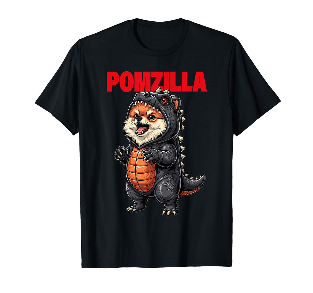 Pomzilla Pomeranian Puppy Dog Moms T-Shirt - Fun Novelty Design for Adults - T-Shirt, Sweatshirt, Hoodie