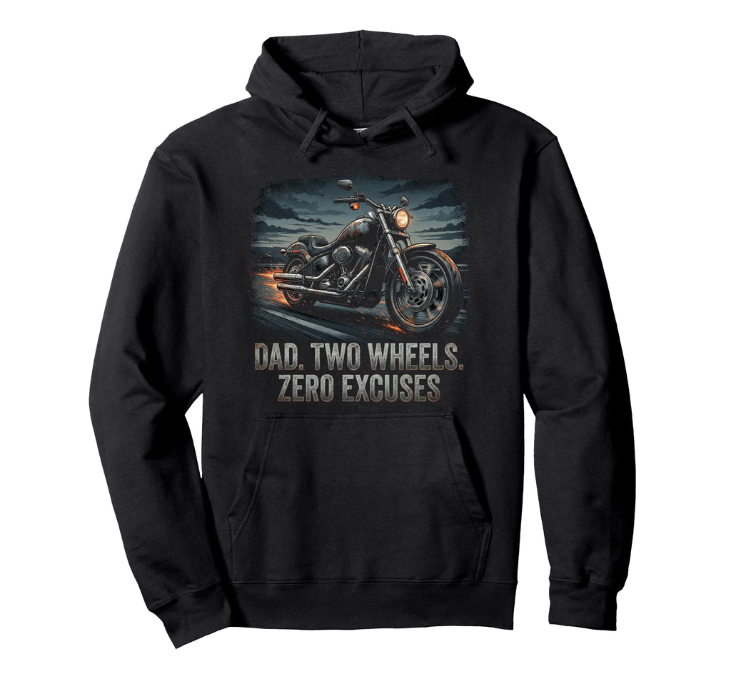 Funny Papa Motorcycle Rider Dad Biker Hoodie - Aesthetic Graphic Unisex - T-Shirt, Sweatshirt, Hoodie