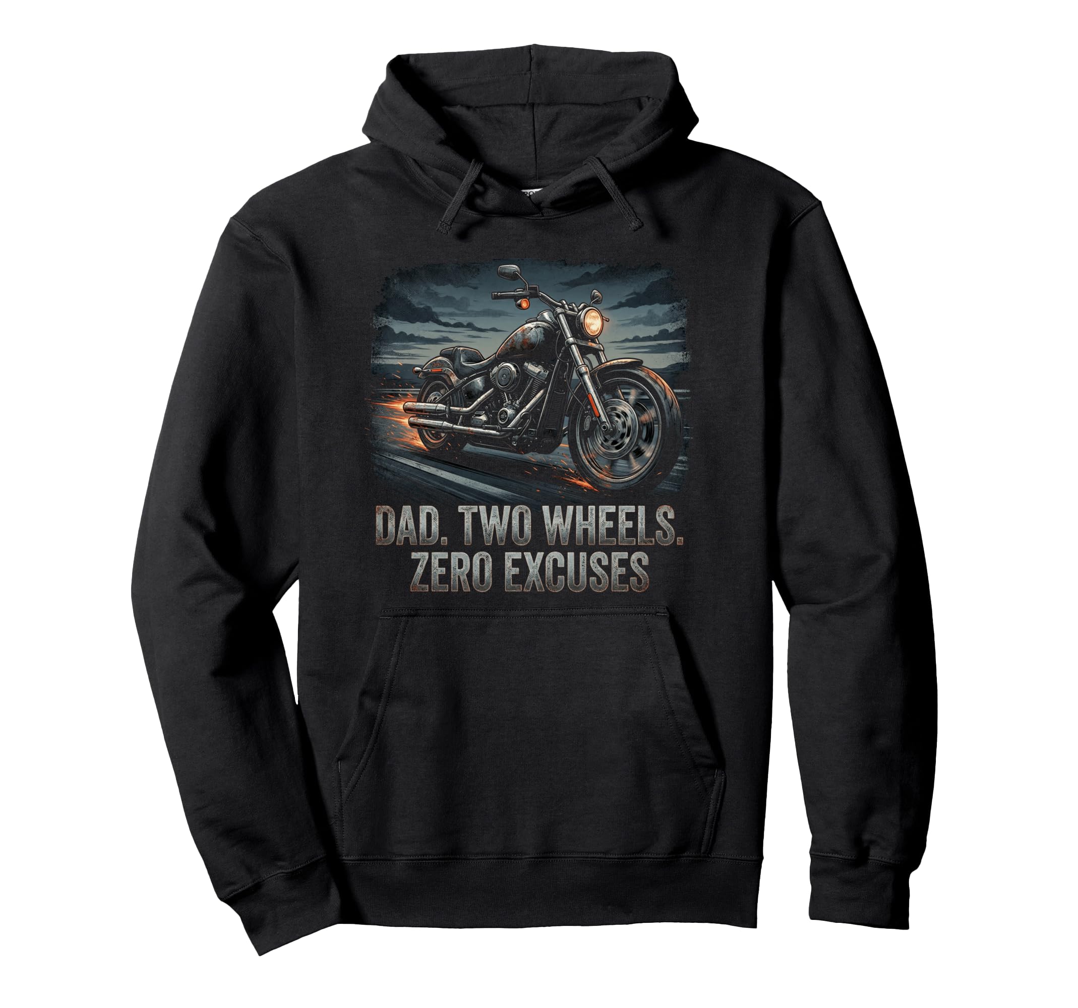 Funny Papa Motorcycle Rider Dad Biker Hoodie - Aesthetic Graphic Unisex - T-Shirt, Sweatshirt, Hoodie
