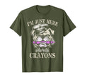 Grunt Im Just Here Crayons Soldier Family T-Shirt - Unique Graphic Unisex - T-Shirt, Sweatshirt, Hoodie