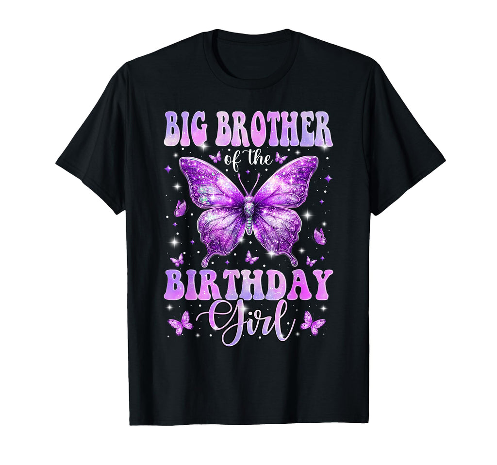 Big Brother Birthday Butterfly Family T-Shirt - Aesthetic Graphic Unisex - T-Shirt, Sweatshirt, Hoodie