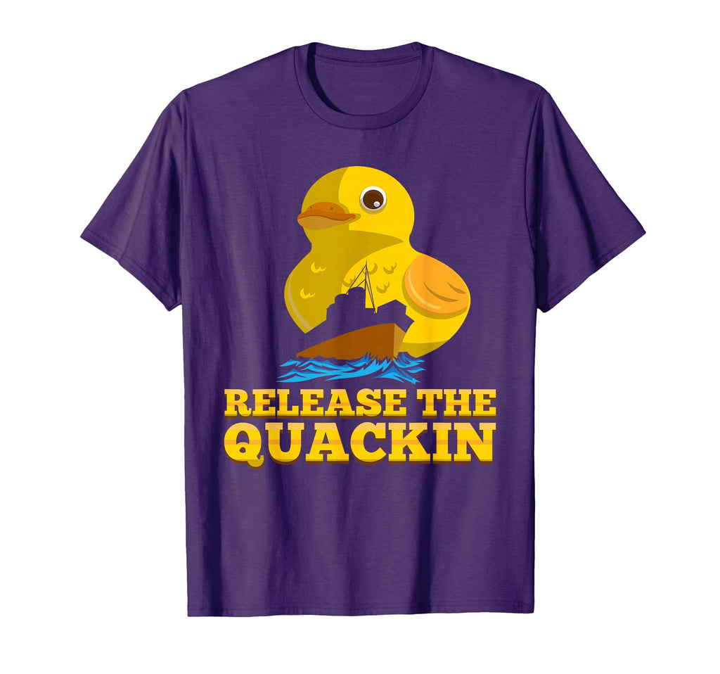 Release Quackin Funny Duck Pun T-Shirt - Custom Art Print Unisex - T-Shirt, Sweatshirt, Hoodie