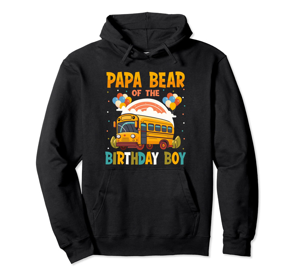 Papa Bear Birthday Matching Family Hoodie - Trendy Graphic Unisex - T-Shirt, Sweatshirt, Hoodie