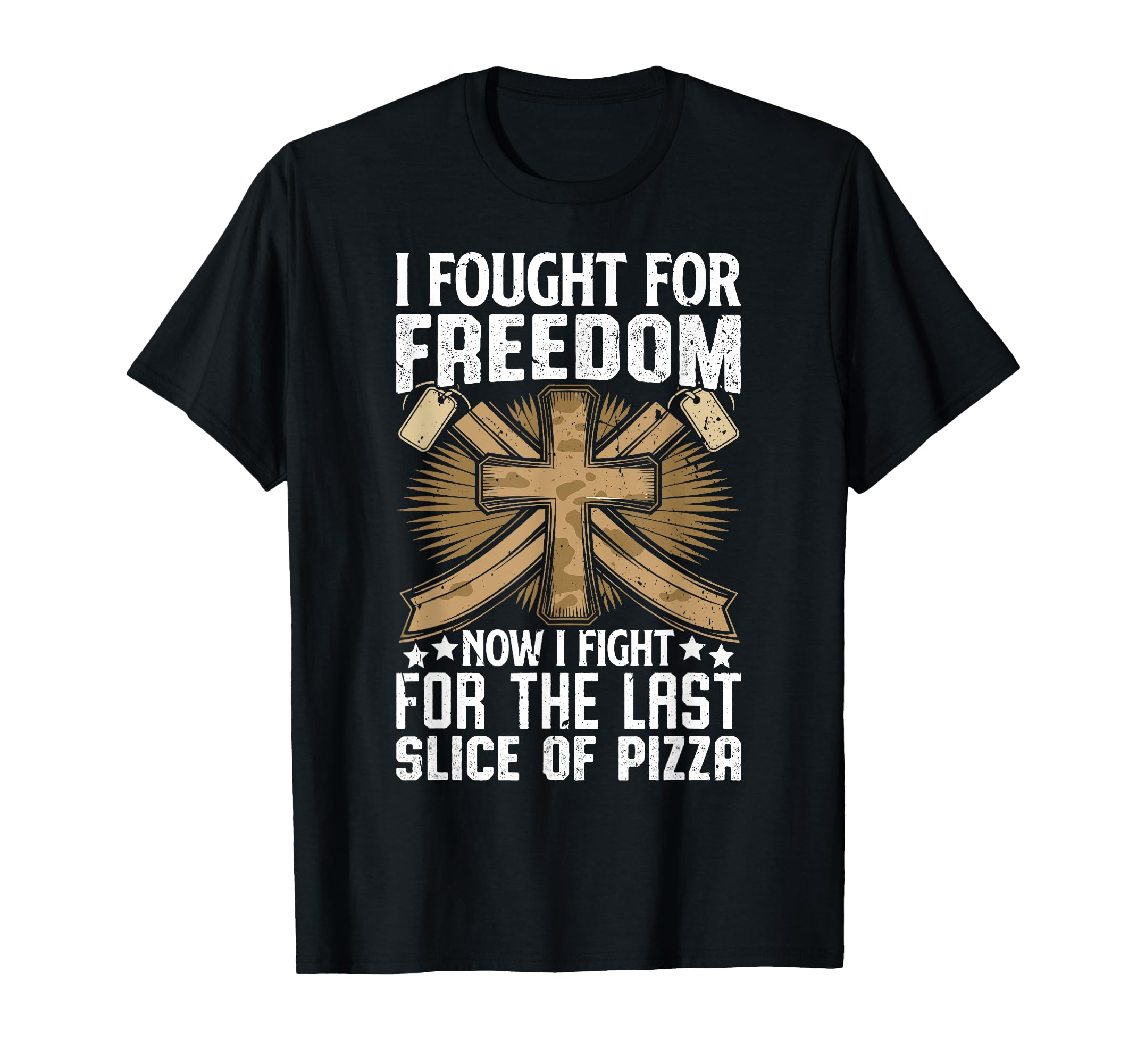Now I Fight Last Slice Pizza Veteran Dad T-Shirt - Trendy Graphic Men Women - T-Shirt, Sweatshirt, Hoodie