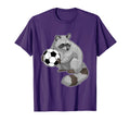 Raccoon Soccer Player Soccer Sports T-Shirt - Novelty Apparel Men Women - T-Shirt, Sweatshirt, Hoodie