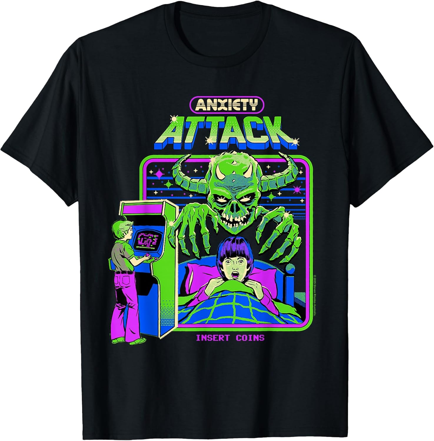 Anxiety Attack Sarcastic Retro Vintage Funny Adult - Adult & Kids T-Shirts, Sweatshirts & Hoodies apparel design preview 1