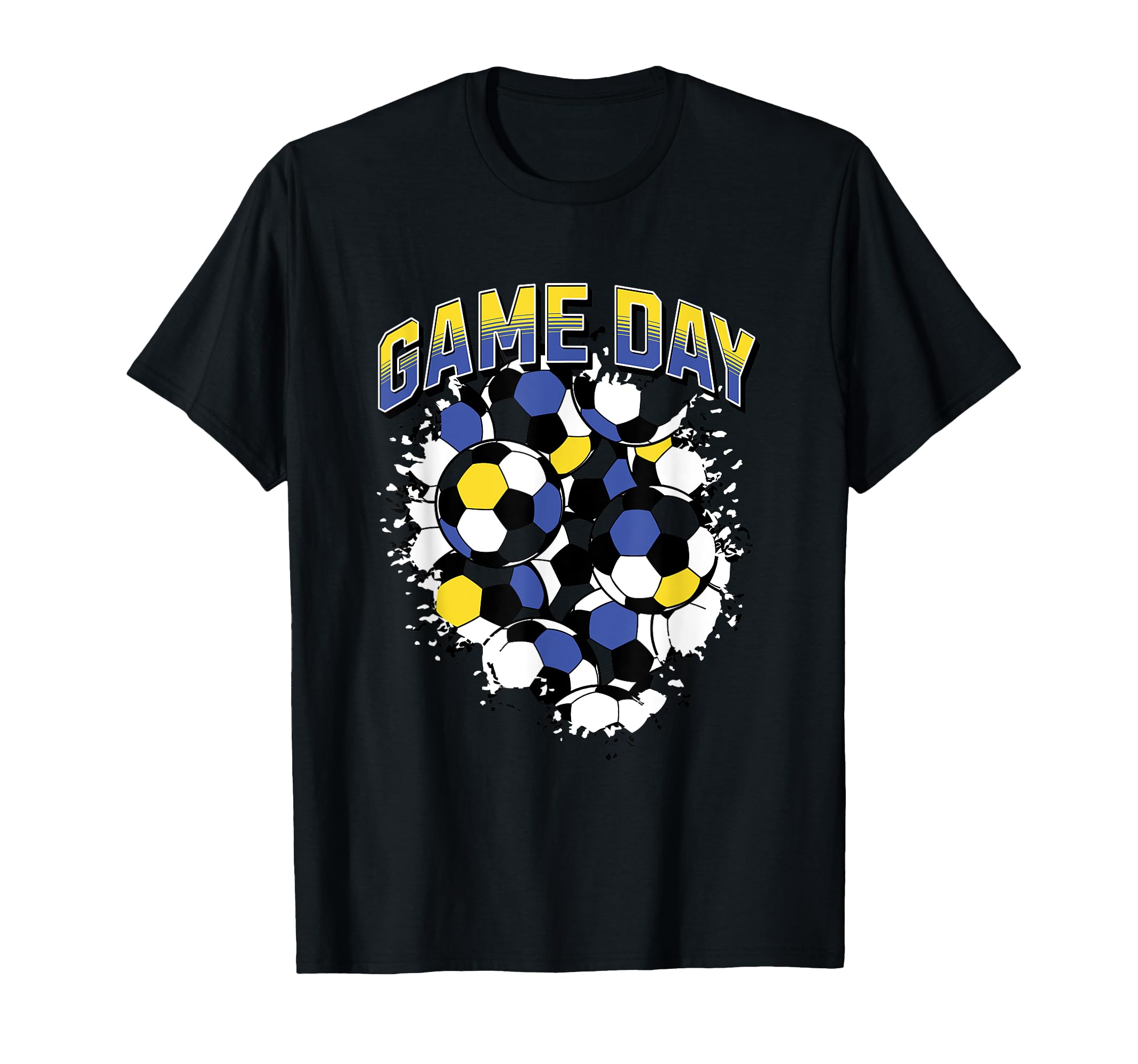 Game Day Soccer Football Sports Fan Art T-Shirt - Custom Art Print Unisex - T-Shirt, Sweatshirt, Hoodie