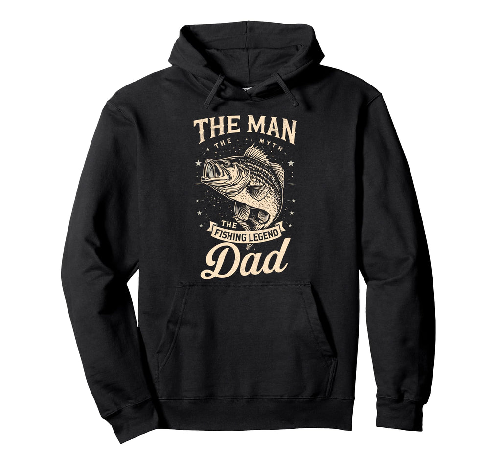 Myth Fishing Legend Dad Fish Fan Fisherman Hoodie - Trendy Graphic Unisex - T-Shirt, Sweatshirt, Hoodie