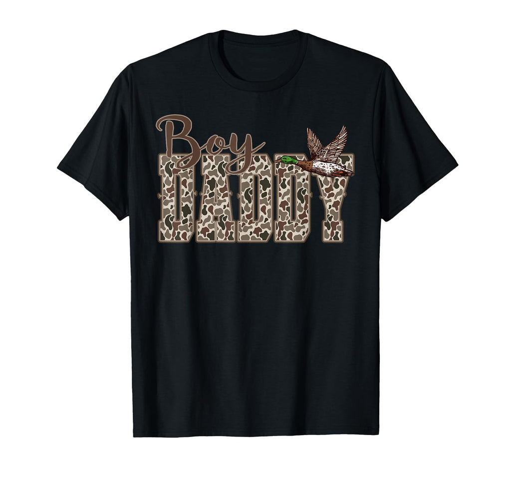 Hunting Daddy Duck Camouflage Camo T-Shirt - Custom Art Print Unisex - T-Shirt, Sweatshirt, Hoodie