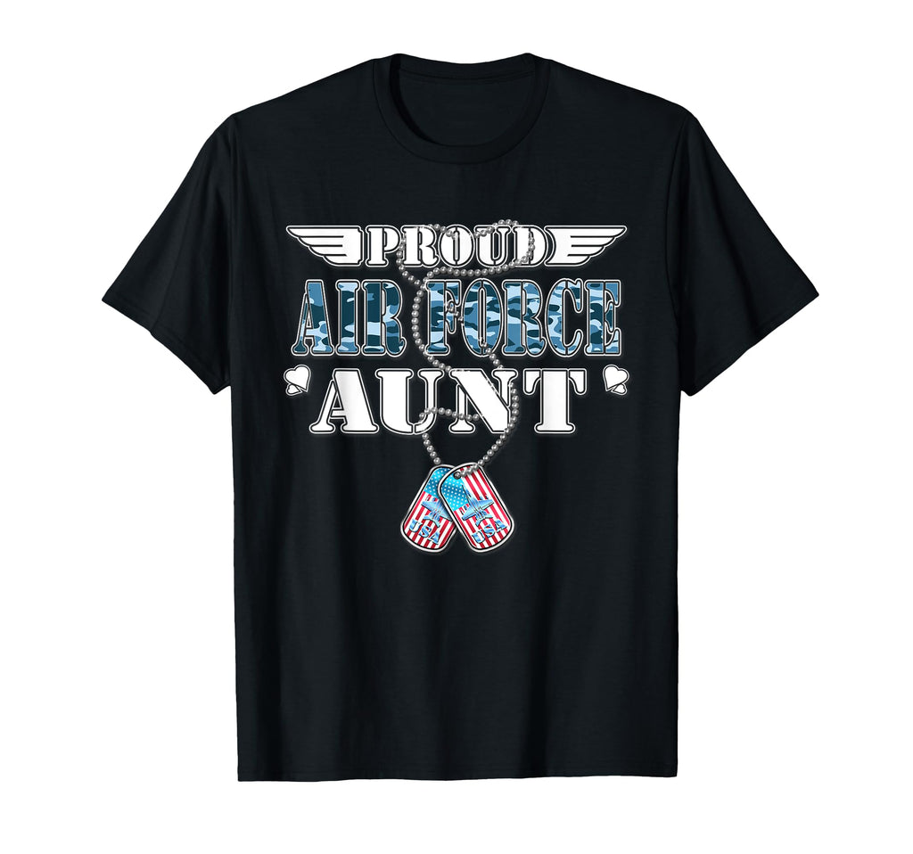 Proud Air Force Aunt Us Flag Dog T-Shirt - Custom Art Print for Adults - T-Shirt, Sweatshirt, Hoodie
